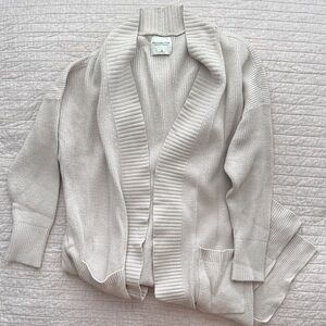 Abercrombie LuxeLoft Duster Cardigan Cream